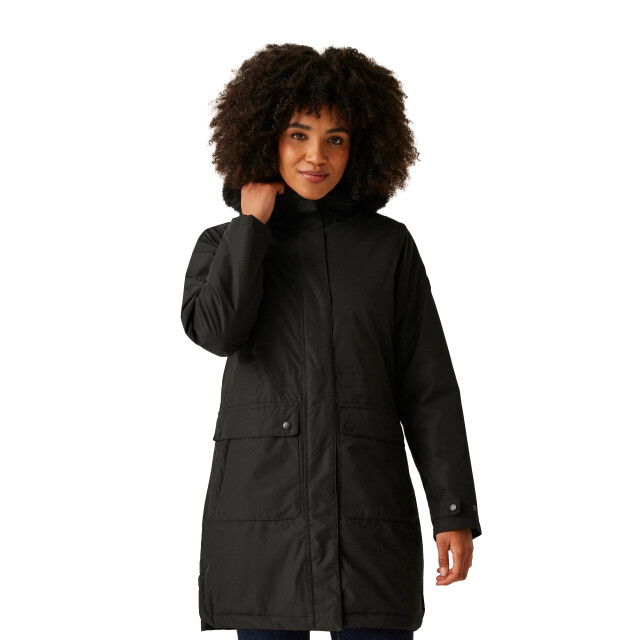 Regatta Dames parka met bontrand UTRG11293_black large
