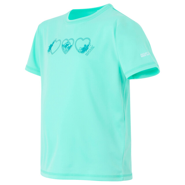 Regatta Kinderen/kinderen alvarado ix harten t-shirt UTRG11466_arubablue large