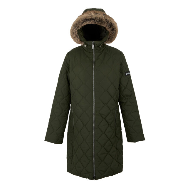 Regatta Dames fritha iii geïsoleerde parka UTRG11245_darkkhaki large