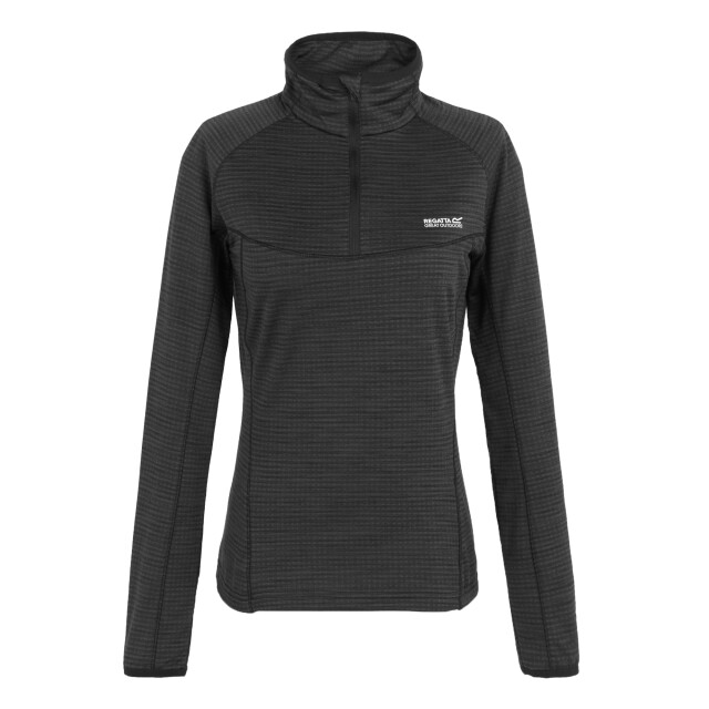 Regatta Dames yonder ii half zip fleece top UTRG11271_black large