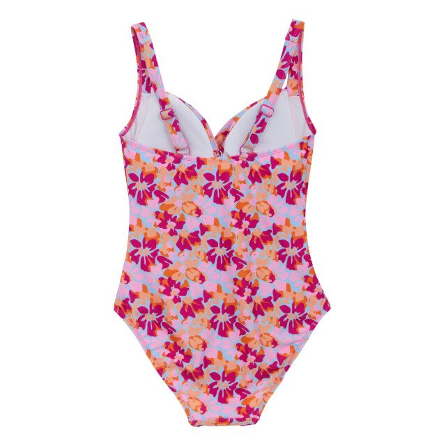 Regatta Dames sakari zomers bloemetjes buikje controle eèn stuk zwempak UTRG11258_pink large