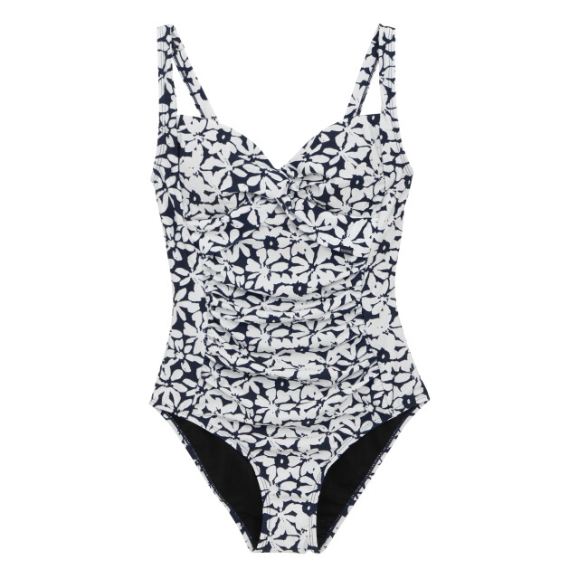 Regatta Dames sakari large floral tummy control one piece zwempak UTRG11257_navywhite large