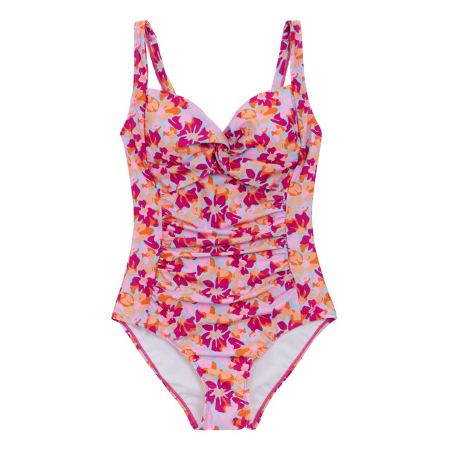 Regatta Dames sakari zomers bloemetjes buikje controle eèn stuk zwempak UTRG11258_pink large