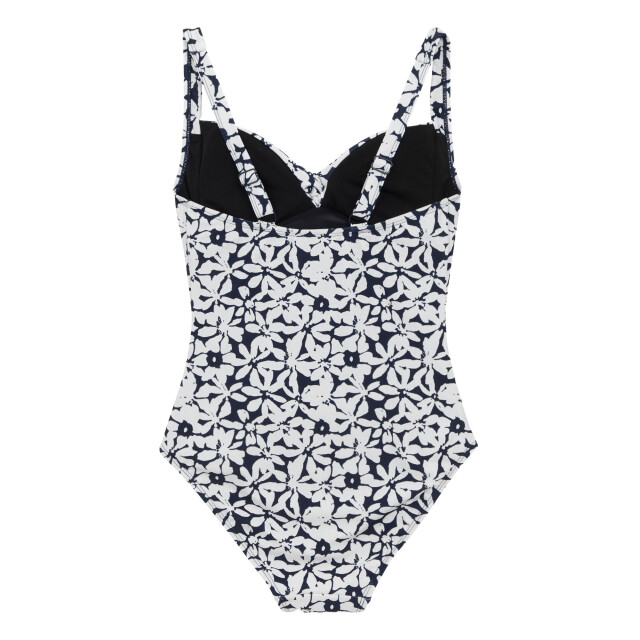 Regatta Dames sakari large floral tummy control one piece zwempak UTRG11257_navywhite large