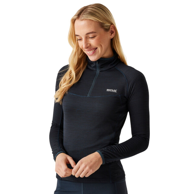 Regatta Dames yonder ii half zip fleece top UTRG11271_navy large