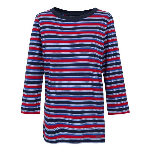 Regatta Dames baylette ii gestreept t-shirt UTRG11225_navy large