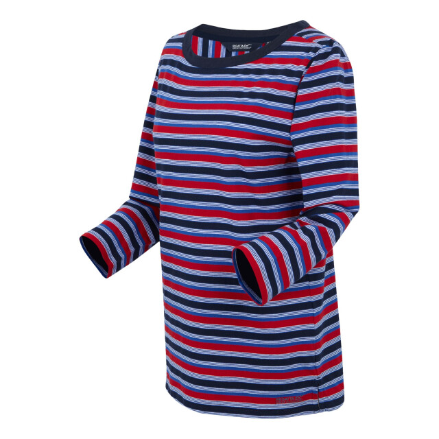 Regatta Dames baylette ii gestreept t-shirt UTRG11225_navy large