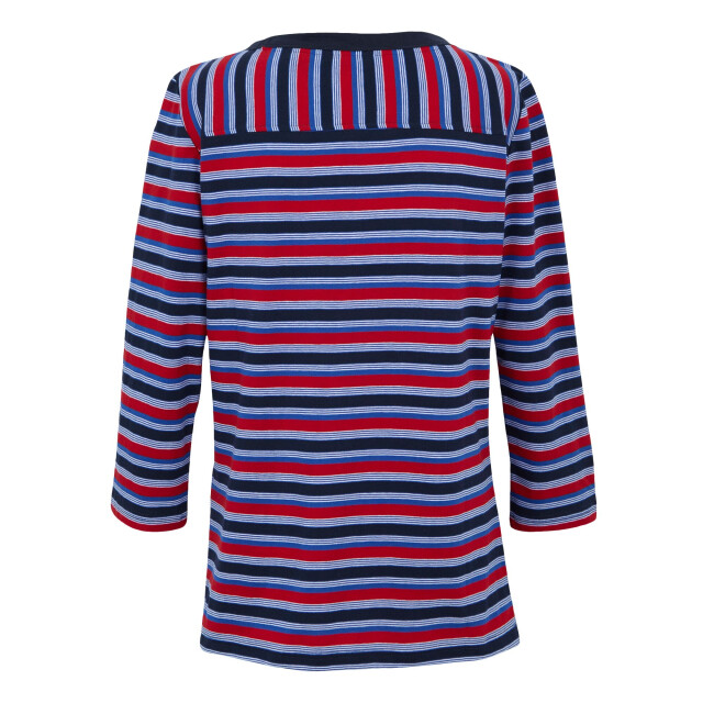 Regatta Dames baylette ii gestreept t-shirt UTRG11225_navy large