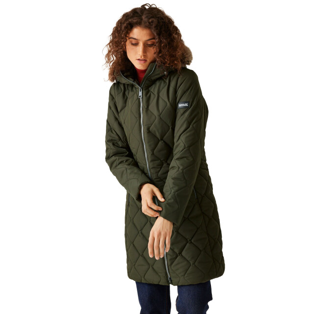 Regatta Dames fritha iii geïsoleerde parka UTRG11245_darkkhaki large