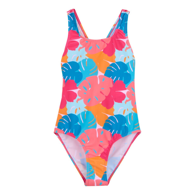 Regatta Eendelig katrisse tropical leaves meisjesbadpak UTRG11325_multicoloured large
