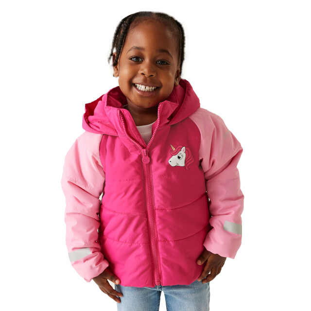 Regatta Kinder/kinderjas luna de eenhoorn gewatteerd UTRG11204_sweetpink large