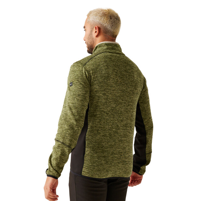 Regatta Heren baslinn marl full zip fleecejack UTRG11189_nephritegreenblack large
