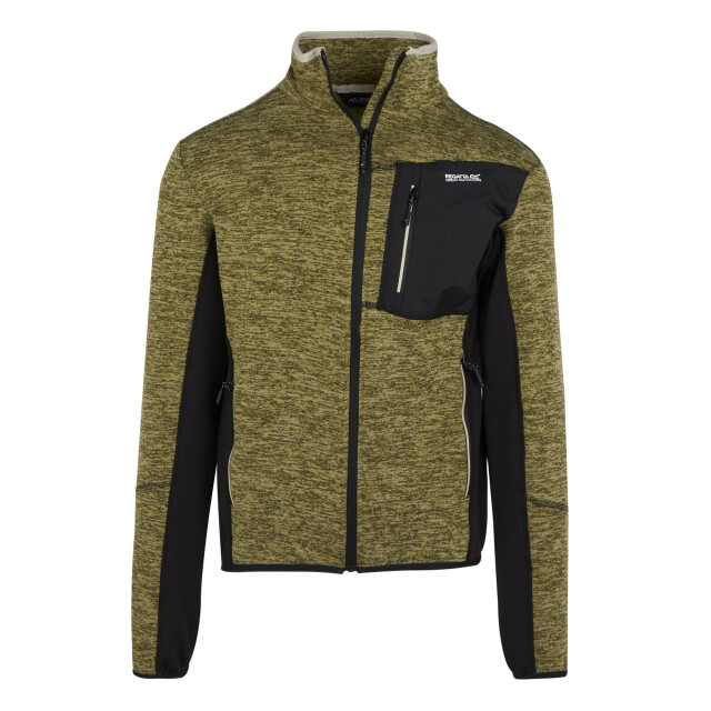 Regatta Heren baslinn marl full zip fleecejack UTRG11189_nephritegreenblack large