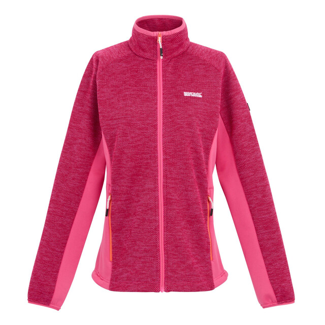 Regatta Dames highton iv full zip fleecejack UTRG11232_flamingopink large