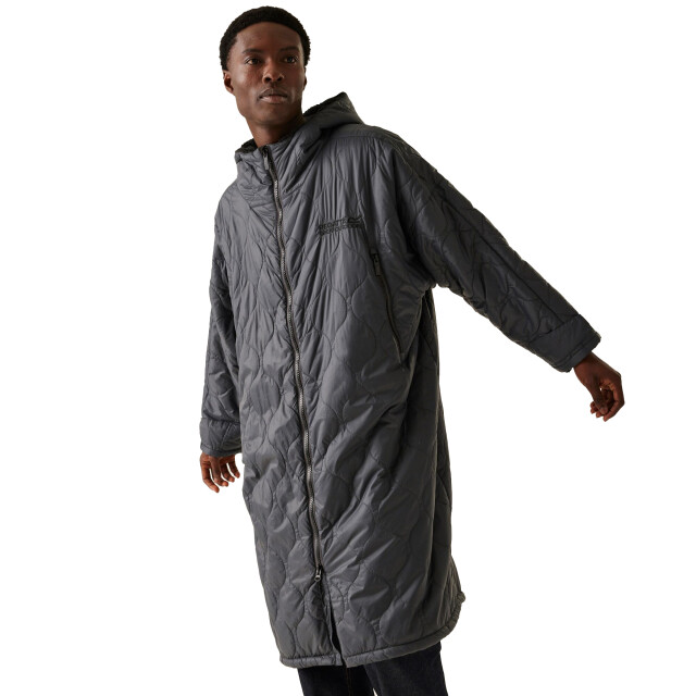 Regatta Gewatteerde badjas voor volwassenen UTRG11200_darkgrey large