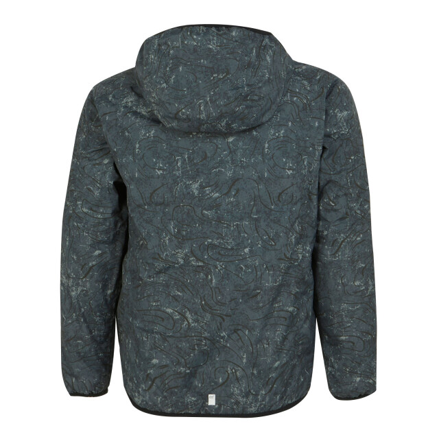 Regatta Volcanics viii terrain print reflecterende waterdichte jas voor kinderen/kinderen UTRG11233_sealgrey large