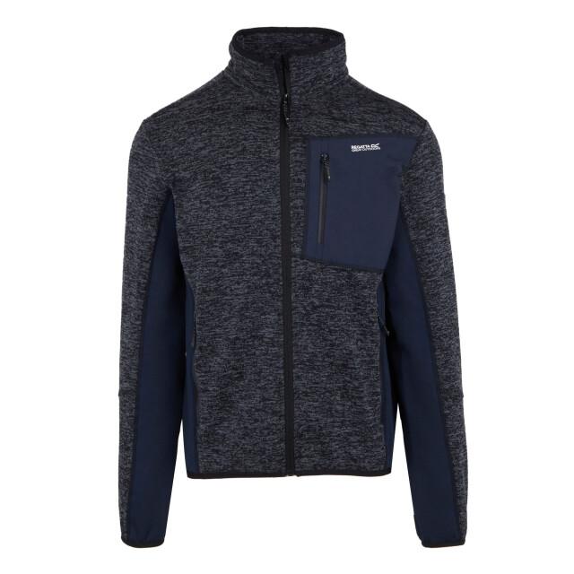 Regatta Heren baslinn marl full zip fleecejack UTRG11189_navynavy large