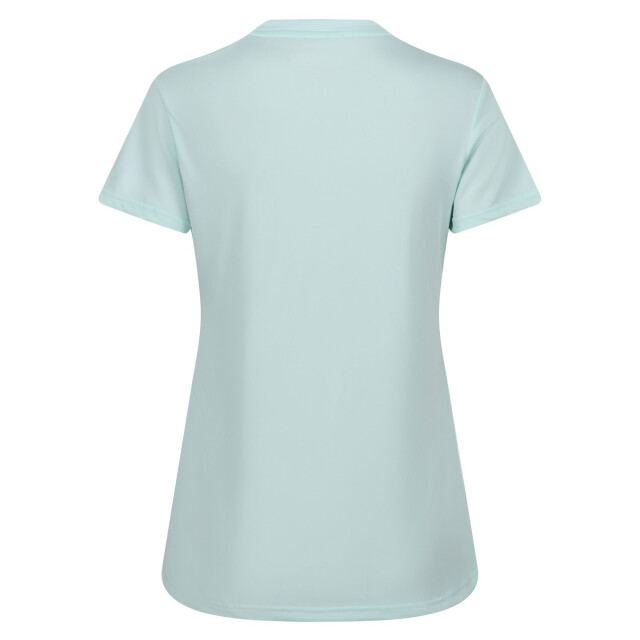 Regatta Dames fingal effen v hals t-shirt UTRG11207_bleachedaqua large