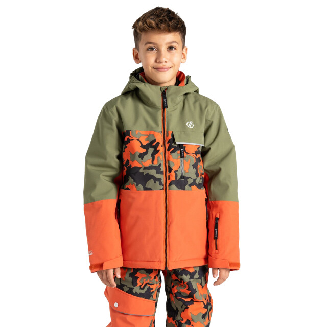 Dare2b Kinder/kids traverse ii camo ski-jas UTRG11180_orangerust large