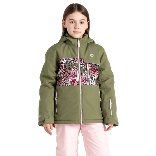 Dare2b Kinder/kids traverse ii camo ski-jas UTRG11162_greenflashkingfisherblue large