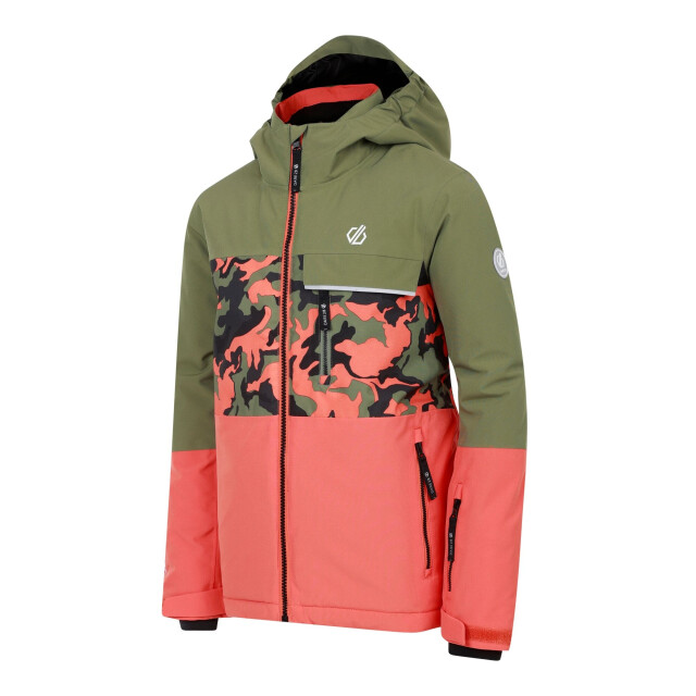 Dare2b Kinder/kids traverse ii camo ski-jas UTRG11180_orangerust large