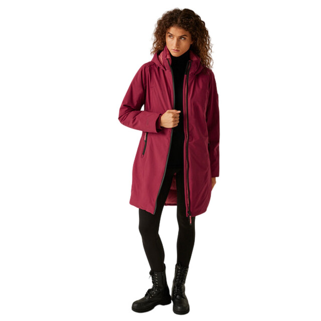 Regatta Dames yewbank iv waterdichte jas UTRG11143_rumbaredmineralred large