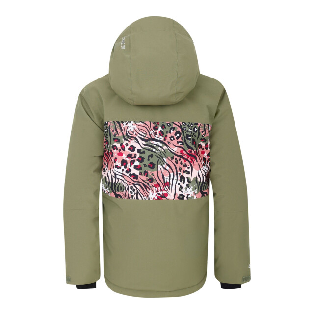 Dare2b Kinder/kids traverse ii camo ski-jas UTRG11162_greenflashkingfisherblue large