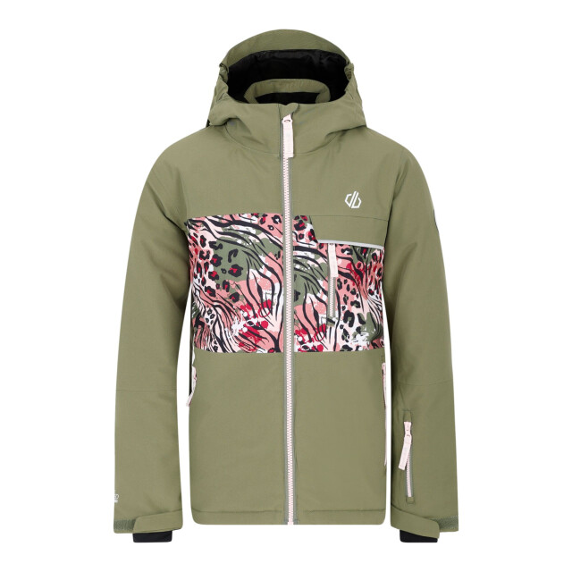 Dare2b Kinder/kids traverse ii camo ski-jas UTRG11162_greenflashkingfisherblue large