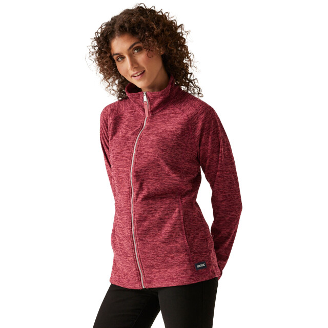 Dare2b Dames mayse full zip fleecejack UTRG11073_mineralredmarl large