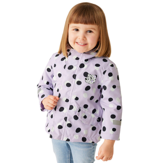 Regatta Shyla de luipaard waterdichte jas voor kinderen/kinderen UTRG11149_lilacfrost large