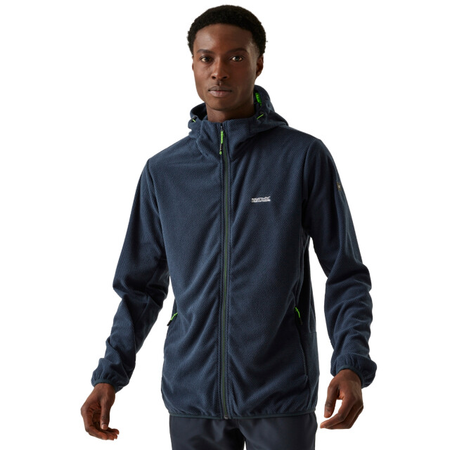 Regatta Heren tahill full zip fleecejack UTRG11096_navygreenflash large