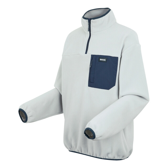 Regatta Heren frankie half zip fleece top UTRG11092_silvergreynavy large
