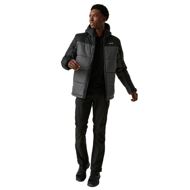 Regatta Heren nevado vii geïsoleerde gewatteerde jas UTRG11105_blackdarkgrey large