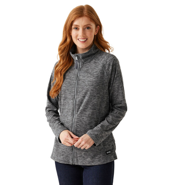 Dare2b Dames mayse full zip fleecejack UTRG11073_darkgreymarl large