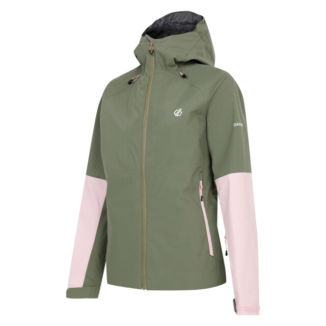Dare2b Dames assert waterdicht jasje UTRG11102_olivinegreencrystalrose large