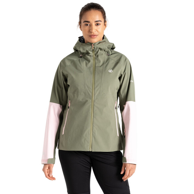 Dare2b Dames assert waterdicht jasje UTRG11102_olivinegreencrystalrose large