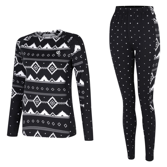 Dare2b Dames exchange iii fair isle base layer set UTRG11110_black large
