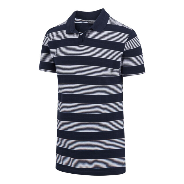 Regatta Heren tempete stripe poloshirt UTRG11061_navywhite large