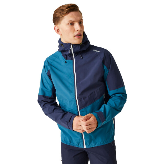 Regatta Heren deserto ii colour block waterdichte jas UTRG11063_moroccanbluenavy large