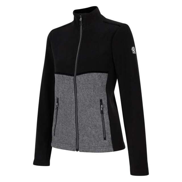 Dare2b Dames thriving fleecejack UTRG11071_blackcharcoalgreymarl large