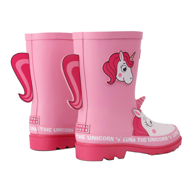 Regatta Kinderen/kids mudplay ii luna de eenhoorn wellington laarzen UTRG11072_pink large