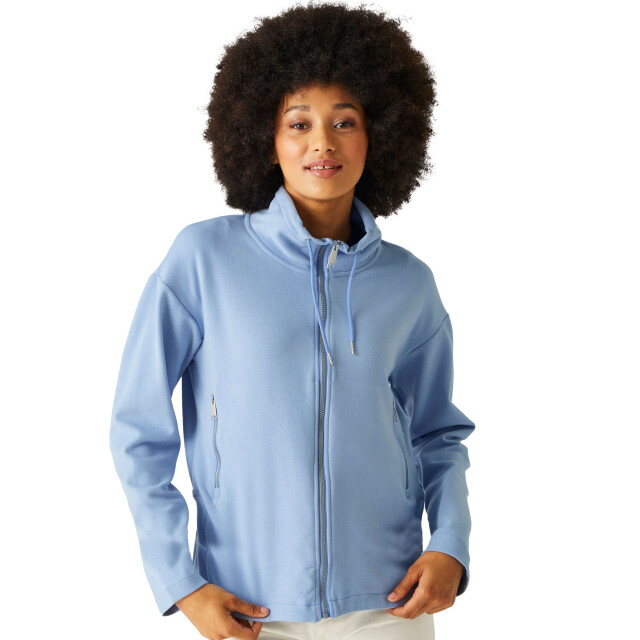 Regatta Dames ashlynn gebreide fleece jas UTRG11075_hydrangeablue large