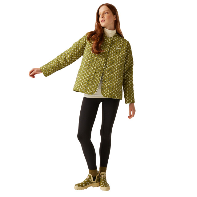 Regatta Dames orla kiely daisy gewatteerde jas UTRG11032_clovergreen large