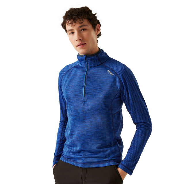 Regatta Heren yonder ii half zip fleece top UTRG11053_olympianblue large