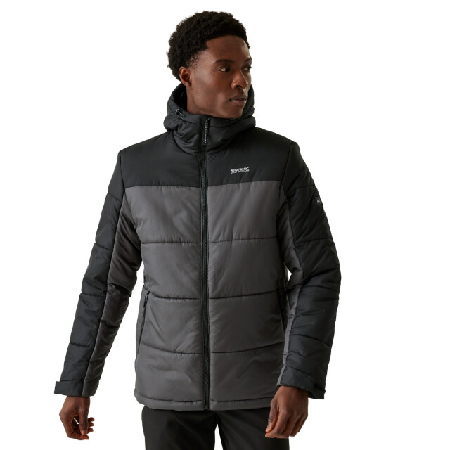 Regatta Heren nevado vii geïsoleerde gewatteerde jas UTRG11105_blackdarkgrey large