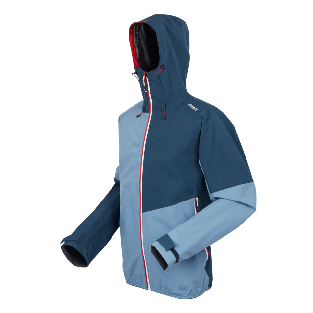 Regatta Heren deserto ii colour block waterdichte jas UTRG11063_coronetbluemoonlightdenim large