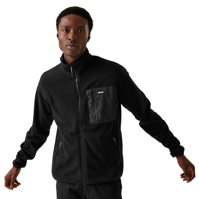 Regatta Heren frankie full zip fleecejack UTRG11055_black large