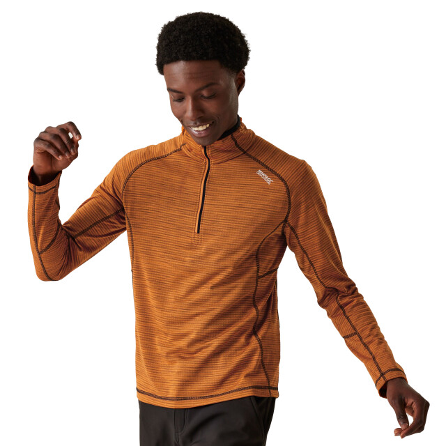 Regatta Heren yonder ii half zip fleece top UTRG11053_fox large
