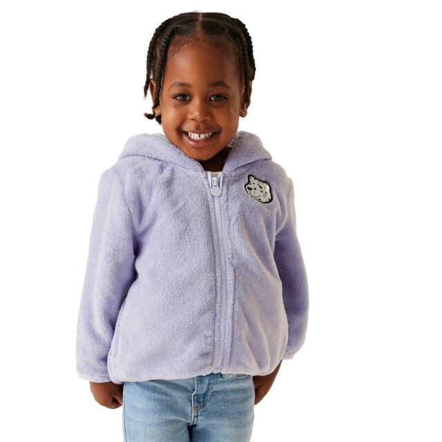 Regatta Shyla de luipaard fleece jas voor kinderen/kids UTRG10972_lilacfrost large