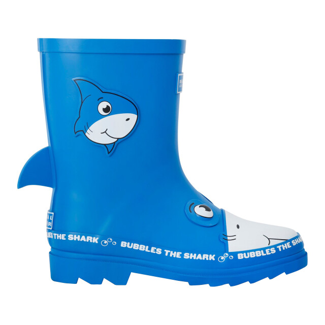 Regatta Kinderen/kinderen mudplay ii bubbles de haai wellington laarzen UTRG10997_blue large